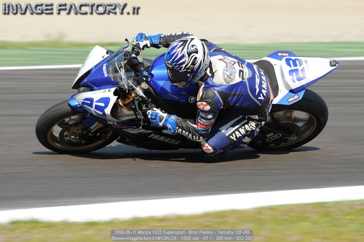 2008-05-11 Monza 1023 Supersport - Broc Parkes - Yamaha YZF-R6